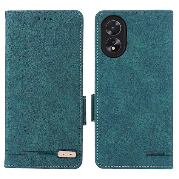 För Oppo A38 4G/A18 4G Fodral Dammtätt PU Läder Ställ Mobiltelefon Skydd Plånbok Multicolor Style A
