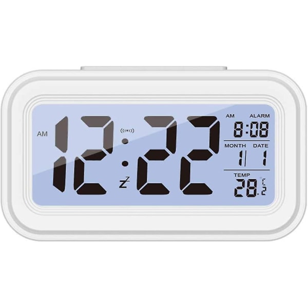 Digital väckarklocka Stor LED-skärm Snooze Clock Nattljusfunktion med temperaturkalender, bästa klockan för hemmakontor i sovrummet Kök