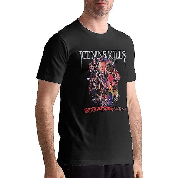 Ice Nine Kills Shirt Herr T-shirt Casual Klassiska kortärmade toppar Black L