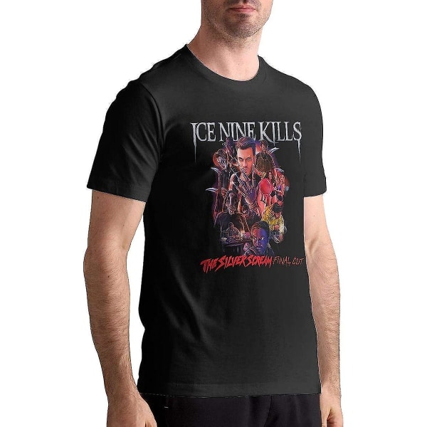 Ice Nine Kills Shirt Herr T-shirt Casual Klassiska kortärmade toppar Black M