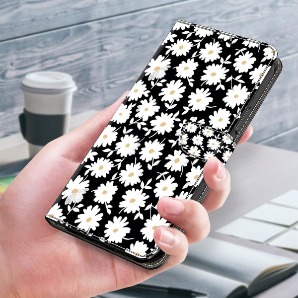 Plånbok Phone case För Motorola Moto G54 5g Case 3d Mönsterutskrift Läder Flip Cover Floral