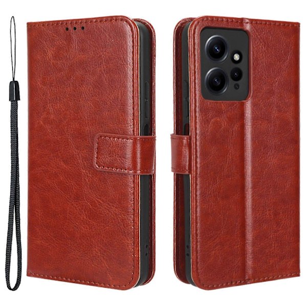 Til Xiaomi Redmi Note 12 4G Wallet Stand PU Læder Etui Mobiltelefon Cover Multicolor Style B