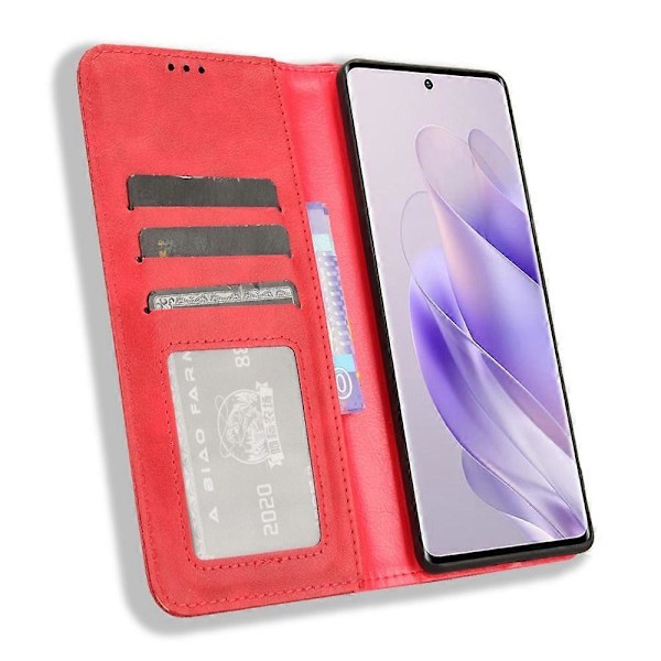 Infinix Zero 30 5G Kotelo Retro PU Nahka Jalusta Lompakkokansi Multicolor Style B