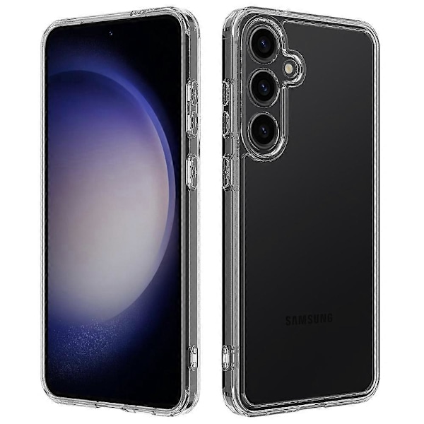 Klart deksel i akryl + TPU med ripebeskyttelse for Samsung Galaxy A55 5G