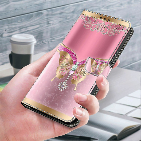 Plånboksfodral i PU-läder med 3D-mönster och ställ för Sony Xperia 1 V Multicolor Style B