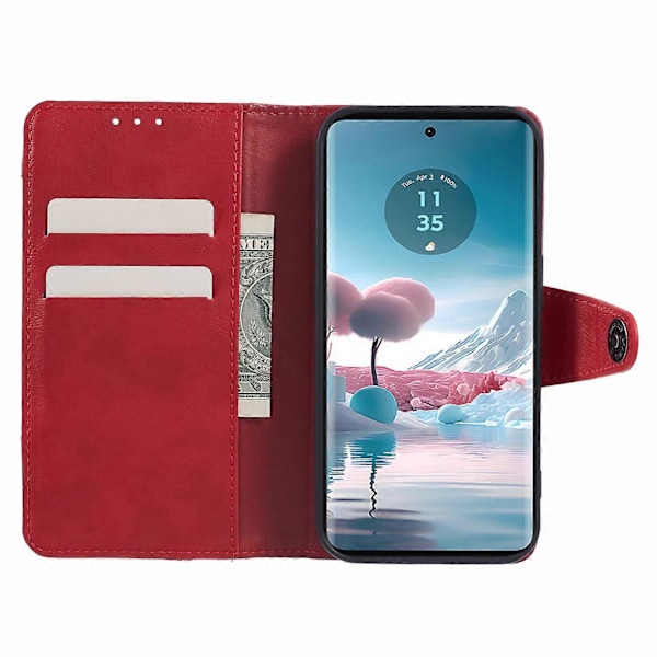 Motorola Edge 40 Neo 5G -kotelon lompakko, yhdistetty PU-nahkainen puhelinkotelo Multicolor Style C
