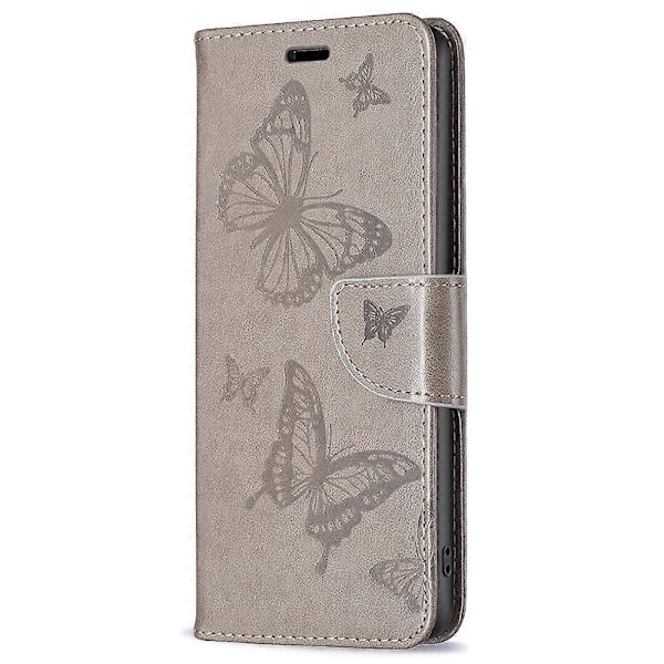 Til Nokia G42/G310 Sommerfugl Præget Telefon Cover Læder Stand Wallet Cover med Rem Multicolor Style C