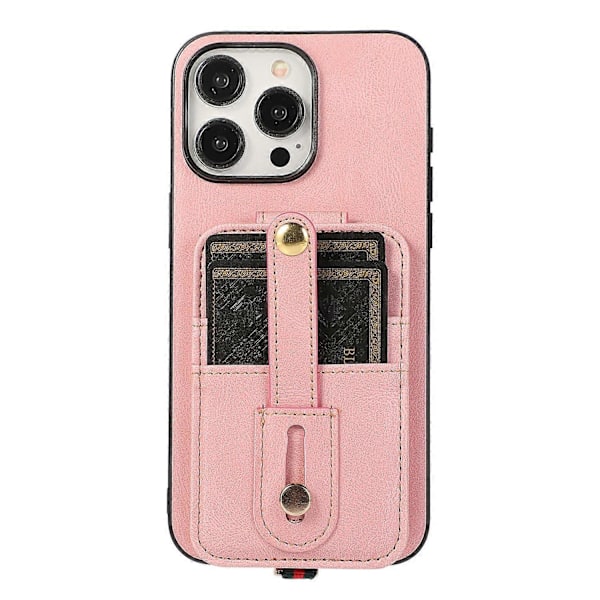 Style 02 Til iPhone 15 Pro Max Etui Vertikal Flip Korttaske TPU+PU Mobiltelefon Cover Multicolor Style C