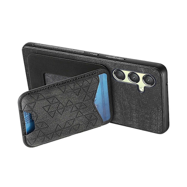 Til Samsung Galaxy A14 4G/5G Etui med Præget Mønster, Kortholder, Støttefod, Læder Bagside Cover Multicolor Style D