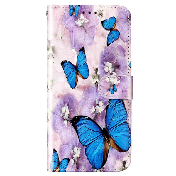 Plånboksfodral för Sony Xperia 10 V Mönstertryck PU Läder Ställ Telefonskal med Rem Multicolor Style I
