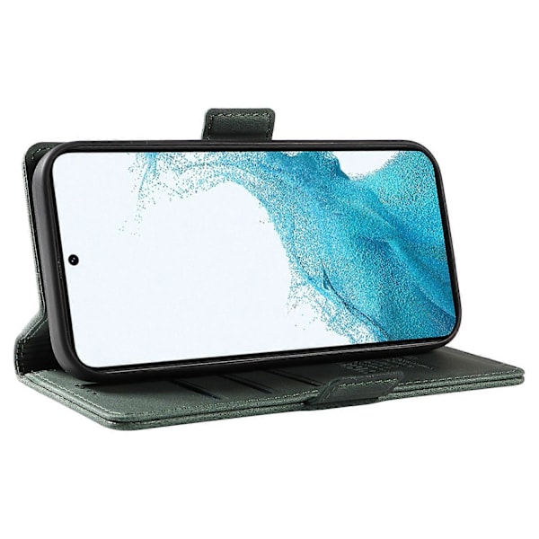 YIKATU YK-005 Til Samsung Galaxy S21 FE 5G Stand Wallet Case Hud-berørings Læder Telefon Cover Multicolor Style D
