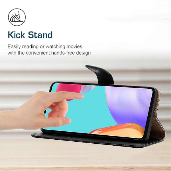 Ægte læder stand pung mobiltelefoncover til OnePlus 12 5G Multicolor Style A