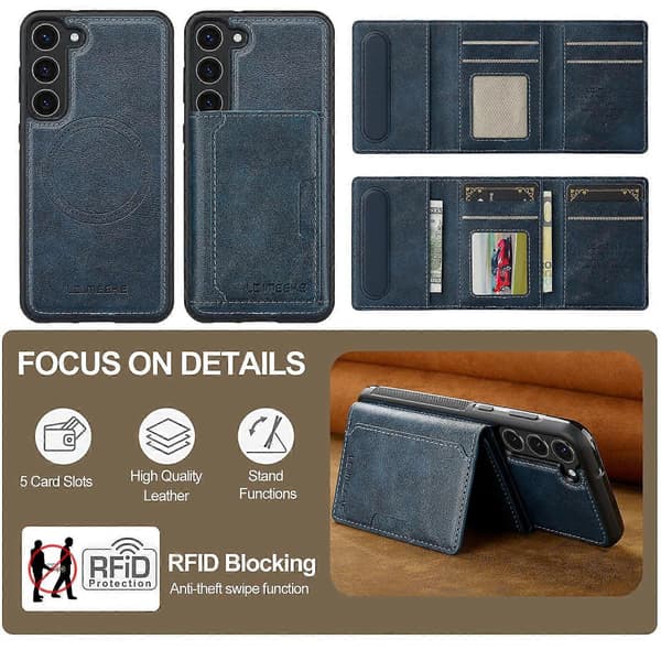 Til Galaxy S23 Telefoncover Multicolor Blue