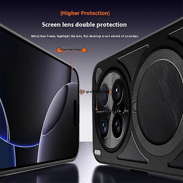Skal för vivo X200 Ultra 5G Magnetiskt Ställ Ihålig Värmeavledning Silikon+PC+Metall Bumper Multicolor Silver