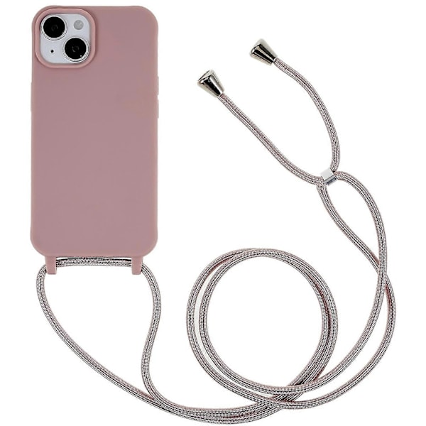 Integrerat TPU-skal för iPhone 14 Plus, reptåligt skydd med snodd Multicolor Style E