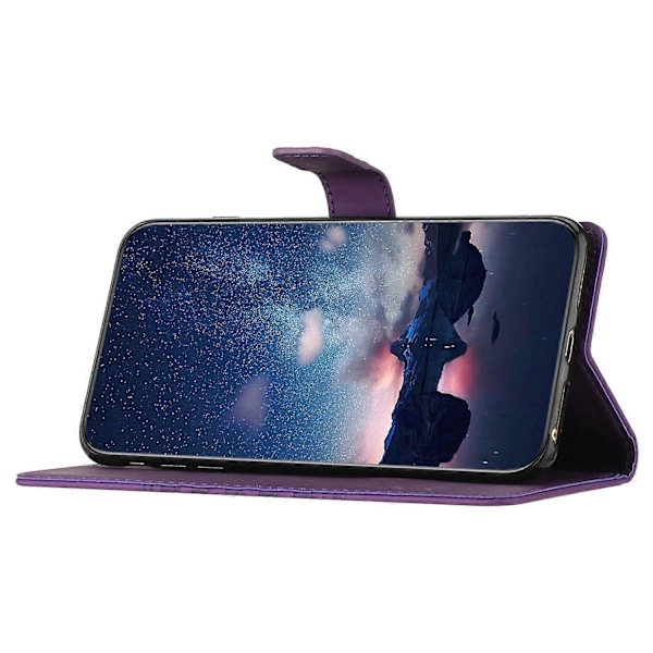 Til Oppo A38 4G Etui Præget Rombe Læder Telefon Wallet Cover Multicolor Style B