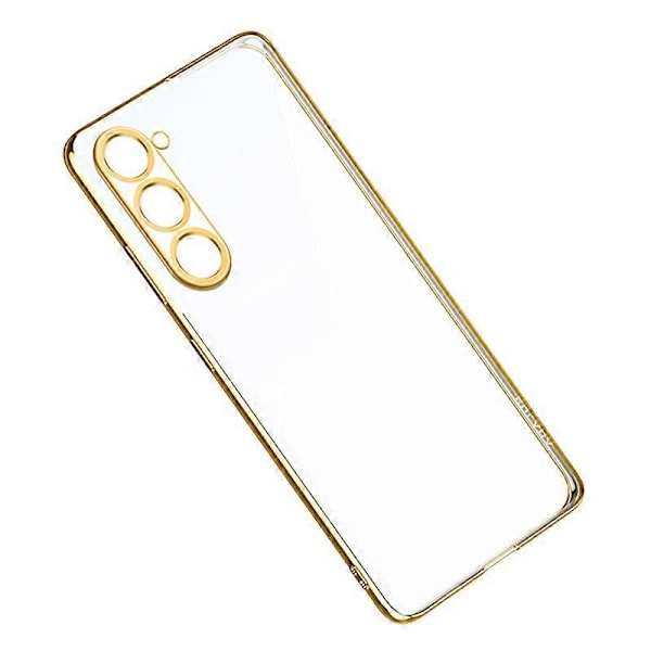 SULADA Kirkas puhelinkuori Samsung Galaxy S23+:lle, suora reuna, galvanointi, pehmeä TPU-kotelo Multicolor Style C