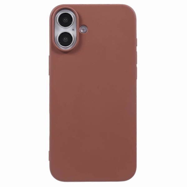 X-LEVEL Skal för iPhone 16 Plus, Mjukt TPU-skal med Flytande Silikontextur - Titanium Gold