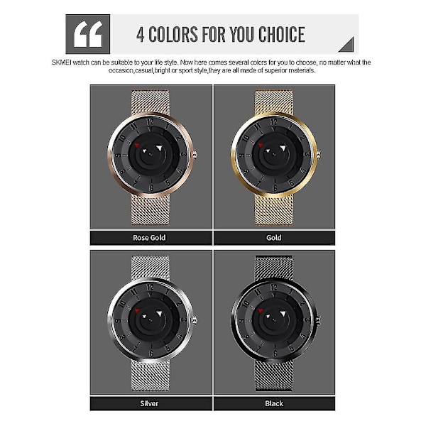 Skmei 9174 Comp Style Dial Quartz Watch For Men - Elegant Gold Herr Quartz Watch By Skmei Gold