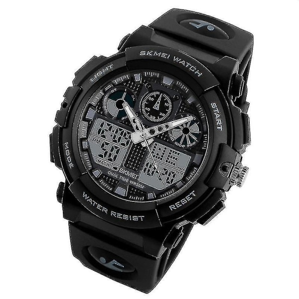 Skmei 1270 Men Vattentät Dual Display Digital Watch Gray