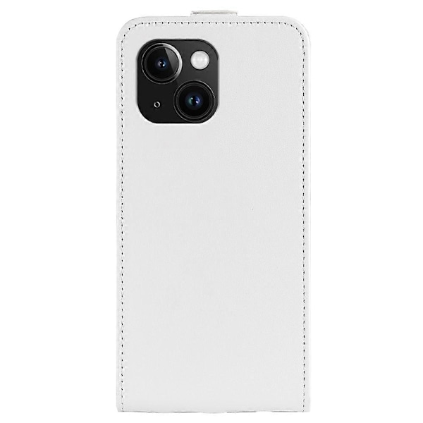 Telefoncover med kortslot til iPhone 15 Plus, Anti-ridse Vertikal Flip PU Læder Mobiltelefon Cover Multicolor Style C