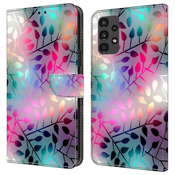 För Samsung Galaxy A13 5G/A13 4G Fodral Skyddande Läder Flip Telefonfodral Multicolor Style G