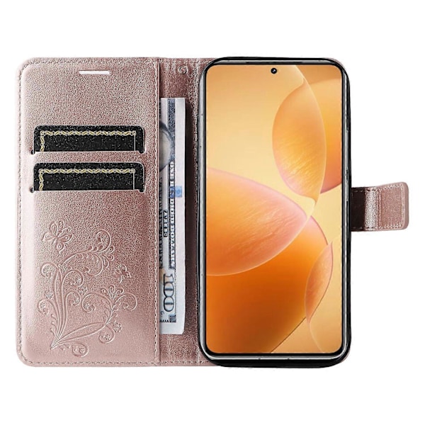 KT Imprinting Flower Series-2 Fodral till Xiaomi 14T Pro - Fjäril Läder Telefonskal