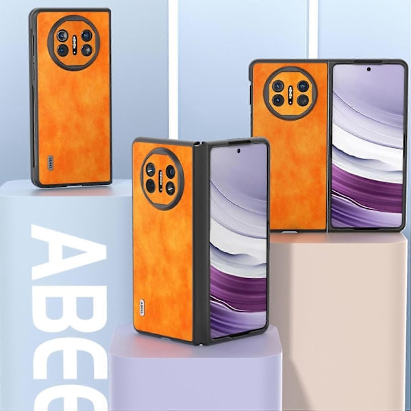 Skal för Huawei Mate X5 Lädertextur PU-läder + PC-telefonfodral Multicolor Style C