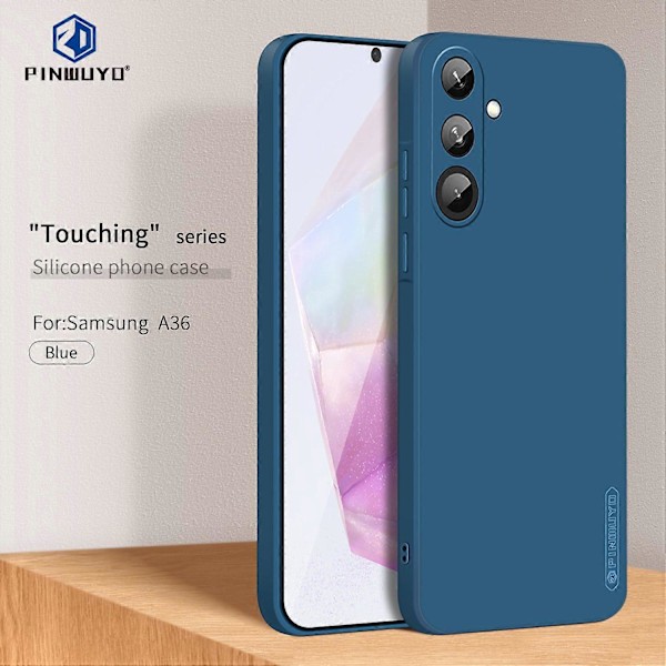Samsung Galaxy A36 5G PINWUYO Sense -sarjan nestemäinen silikoni TPU -puhelinkotelo Multicolor Style B
