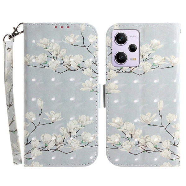 För Xiaomi Redmi Note 12 Pro 5G/Note 12 Pro Speed 5G/Poco X5 Pro 5G PU Läder Telefonfodral Ställ Multicolor Style E