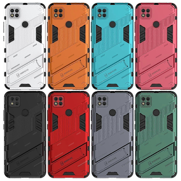 Stativdesign Anti-Fall PC + TPU Hybrid Skal Fodral för Xiaomi Redmi 9C/Redmi 9C NFC