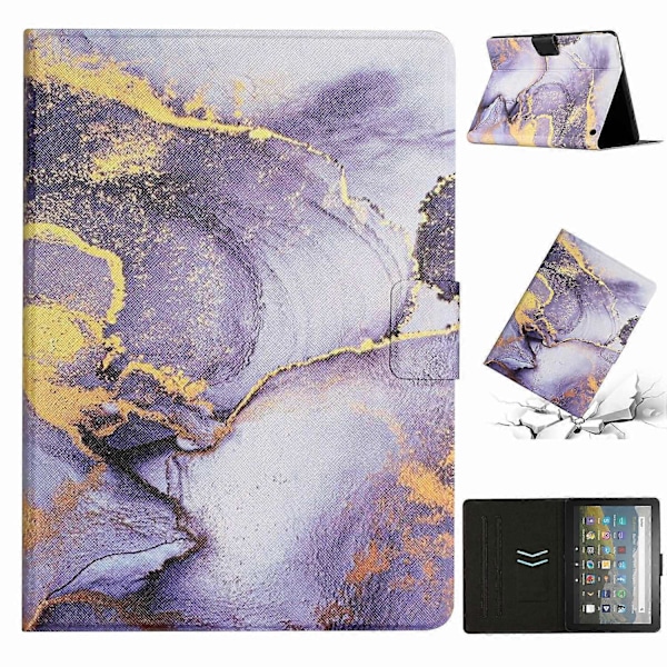 Fire Max 11 -älytabletin kotelo PU-nahkainen jalustakansi korttipaikalla Multicolor Style G
