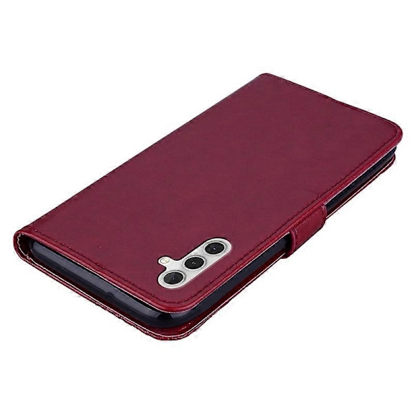 Til Samsung Galaxy S23 FE Cover Ugle Blomst Præget Rhinestone Læder Telefon Stand Cover Multicolor Style D