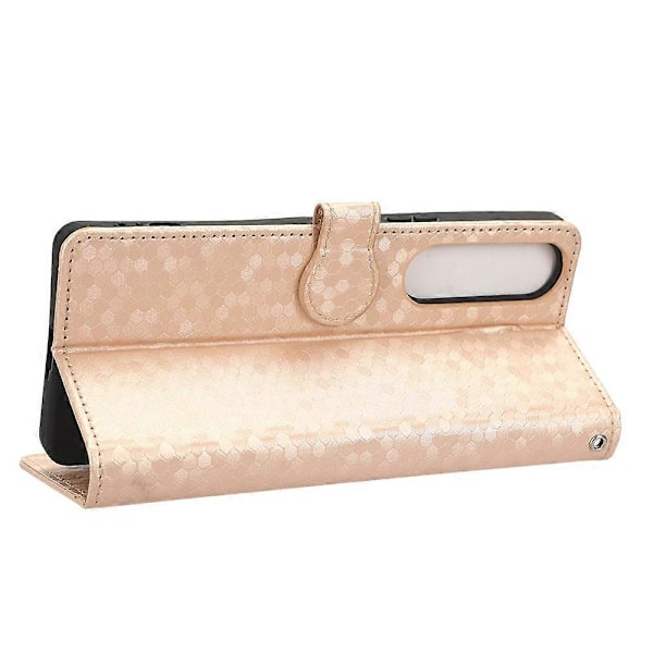 Læderetui til Sony Xperia 1 V, præget prikmønster tegnebog mobiltelefon stativ cover Multicolor Style D