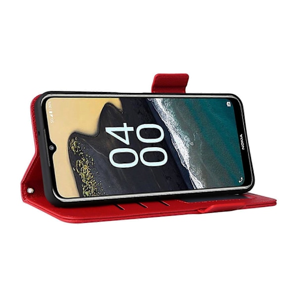 Nokia G310 PU-nahkainen puhelinkotelo lompakolla, jalustalla ja sormenjälkiä hylkivällä suojalla Multicolor Style B
