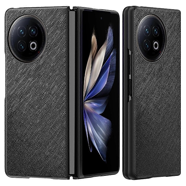 Vivo X Fold2 naarmuuntumisen estävä ristikkäiskuvioinen puhelinkotelo kumipinnoitettu PU-nahkapäällysteinen PC-takakansi Multicolor Style A