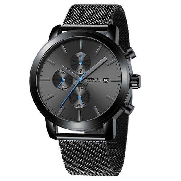 Herre Chronograph Funktion Mesh Armbåndsur