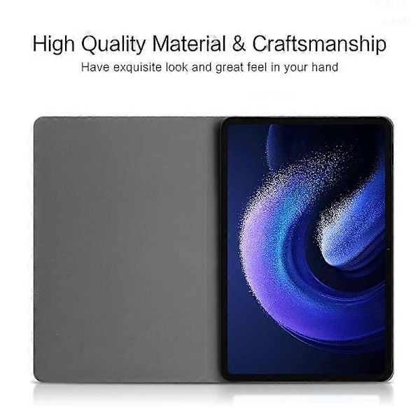 För Xiaomi Pad 6 PU Läder Tablet Fodral Fullt Skydd Ställ Tablet Skydd