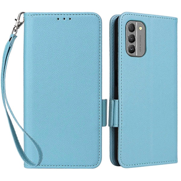För Nokia G310 PU Läder Mobiltelefonfodral Plånboksställ Anti-Fingeravtrycksskydd Multicolor Style E
