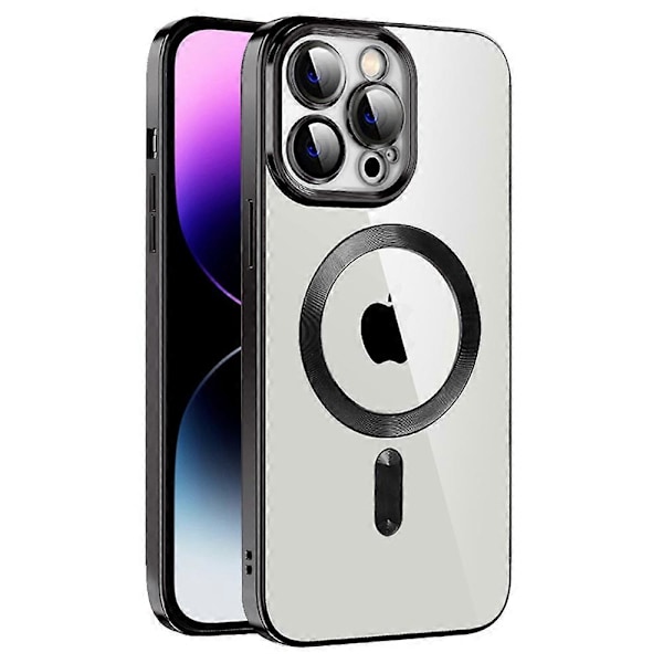 Puhelinkotelo iPhone 14 Pro Max -puhelimelle, yhteensopiva MagSafe-latauksen kanssa, CD-kuvioitu TPU+PC-puhelinkuori Multicolor Style F