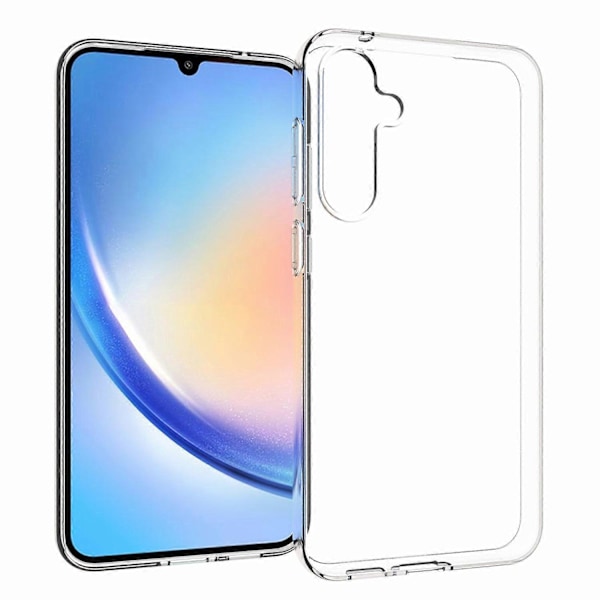 TPU-skal för Samsung Galaxy S23 FE, transparent skal med vattenmärkesfri textur på insidan
