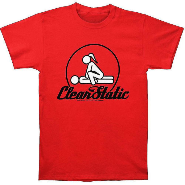 Tydlig statisk kvinna på toppen T-shirt kläder M