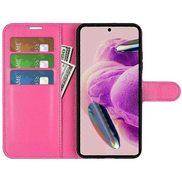 Til Xiaomi Redmi Note 12S 4G Litchi Tekstur Wallet Telefon Cover Stativ PU Læder Etui Multicolor Style G