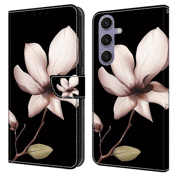 Til Samsung Galaxy S25 Etui Magnetisk Lås 3D Mønster Læder Wallet Telefon Cover Multicolor Style B
