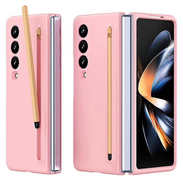 Skal för Samsung Galaxy Z Fold4 5G med Stylus Pen Gummibelagd PC Vikbart Telefonskydd Multicolor Style F