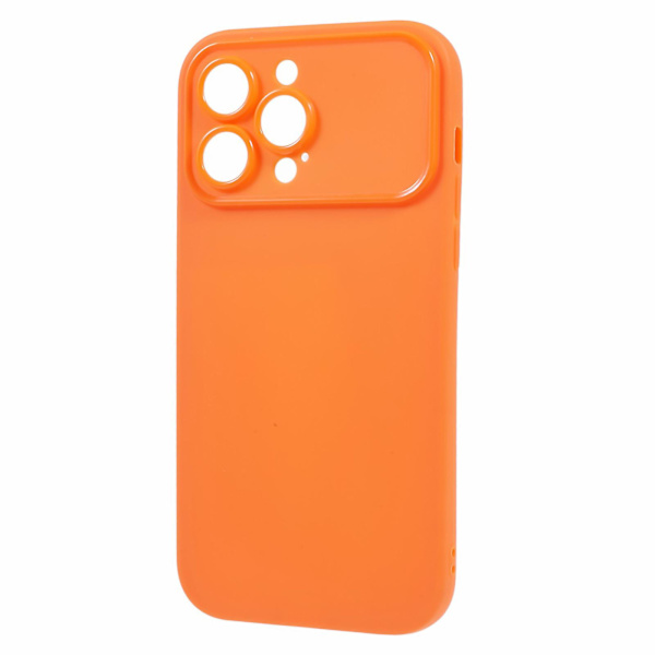For iPhone 13 Pro Telefondeksel Støvtett Telefonskall Matt Myk TPU (Presis Utsparing for Bakre Linse) Orange