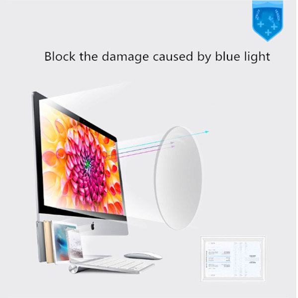 4st Blue Light Blocking Glasses Gaming Filter Glasses Flat