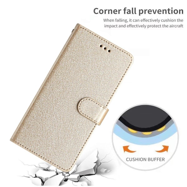 iPhone 15 Plus PU-nahka+TPU Lompakkokotelo Jalustalla ja Hihnalla, Silkkikuvio Multicolor Style C