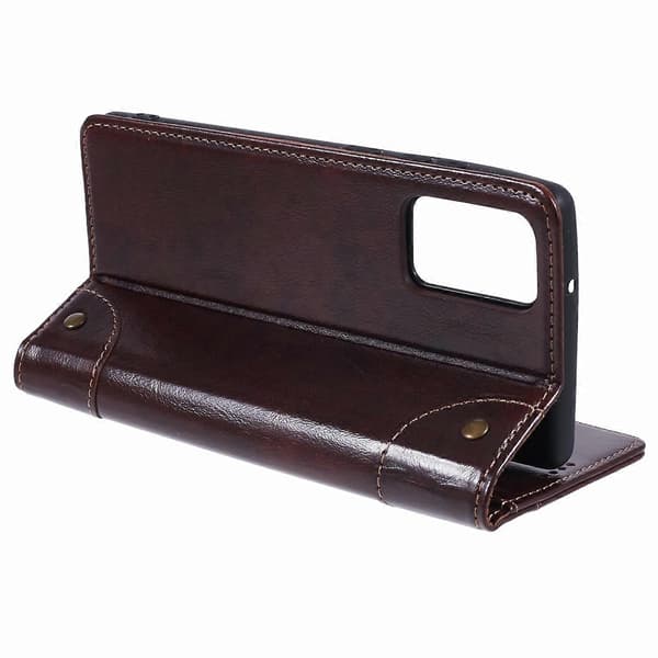 SUTENI Etui til Samsung Galaxy Note20/Note20 5G PU Læder Cover Stand Wallet Telefon Shell Multicolor Style A