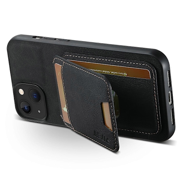SUTENI H02 Mobiltelefonetui til iPhone 14 Plus, Anti-fald Læder Beskyttende Bagside Multicolor Style C